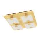 Светильник потолочный Eglo Vicaro 1 97728 арт-деко, сталь, матовое стекло, золото, белый, прозрачный