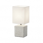 Настільна лампа Reality Lights Ping R50131001 Антично-Біла Кераміка та Білий Абажур