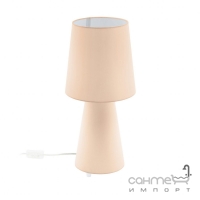 Настольная лампа Eglo Carpara 97567 хай-тек, модерн, ткань, пастельный абрикосовый