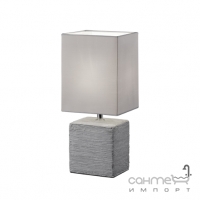 Настольная лампа Reality Lights Ping R50131087 Титан Керамика и Серый Абажур