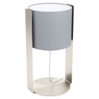 Настільна лампа Eglo Siponto 98286 хай-тек, модерн, сталь, текстиль, матовий нікель, сірий