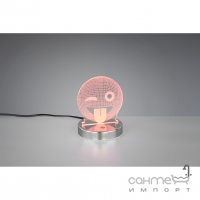 Настольная лампа, LED, RGBW, смайлик Reality Lights Smiley R52641106 Хром, Прозрачный Акрил