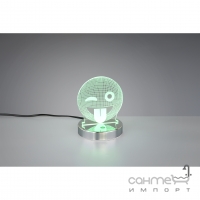 Настільна лампа, LED, RGBW, смайлик Reality Lights Smiley R52641106 Хром, Прозорий Акрил