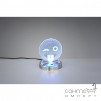 Настільна лампа, LED, RGBW, смайлик Reality Lights Smiley R52641106 Хром, Прозорий Акрил