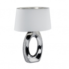 Настольная лампа Reality Lights Taba R50521089 Серебро, Белый Абажур