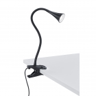 Настільна лампа на прищіпці з гнучкою ніжкою Reality Lights Viper R22398102 Чорний Пластик