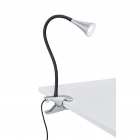 Настільна лампа на прищіпці з гнучкою ніжкою Reality Lights Viper R22398187 Сірий Пластик (Титан)