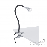 Настільна лампа на прищіпці з гнучкою ніжкою Reality Lights Viper R22398187 Сірий Пластик (Титан)