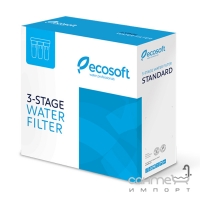 Проточний фільтр очищення води 3-х ступінчастий Ecosoft Standard