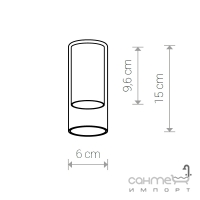 Плафон Nowodvorski Cameleon Cylinder S 8546 латунь/прозрачное стекло