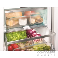 Двухкамерный холодильник с зоной свежести BioFresh и системой NoFrost Liebherr CBNes 4898 нержавеющая сталь