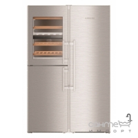 Комбінований холодильник Side-by-Side Liebherr SBSes 8496 A+++ нержавіюча сталь