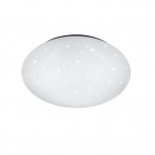 Светильник потолочный с защитой от брызг Reality Lights Putz R62681201 Белый Пластик с эффектом звездного света