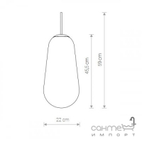 Плафон Nowodvorski Cameleon Pear 8532 латунь/прозрачное стекло