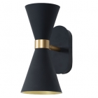 Настенный светильник бра Maxlight Cornet W0246 конструктивизм, черный, металл, золотой