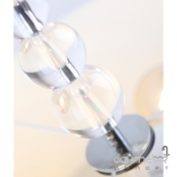 Люстра подвесная Maxlight Elegance P0060 классика, белый, хром, прозрачный, текстиль, металл, пластик