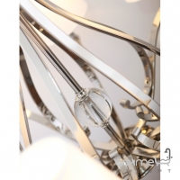 Люстра подвесная Maxlight Palace P0111 неоклассика, белый, хром, прозрачный, металл, стекло, текстиль