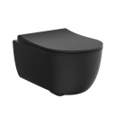 Унітаз підвісний безободковий з сидінням soft-close Devit Art 2.0 3020140B чорний матовий