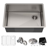 Кухонна мийка з аксесуарами Kraus Standart PRO KHU110-27 нержавіюча сталь
