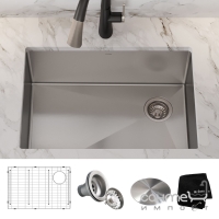 Кухонна мийка з аксесуарами Kraus Standart PRO KHU110-27 нержавіюча сталь