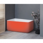 Окремостояча ванна з литого каменю Balteco Gamma 150 біла всередині/кольорова зовні