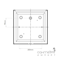 Світлодіодний світильник для ванної Astro Lighting Mashiko 300 Square LED 1121040