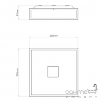 Світлодіодний світильник для ванної Astro Lighting Mashiko 300 Square LED 1121040