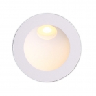 Точечный светильник встраиваемый влагостойкий Maxlight Time H0074 хай-тек, металл, белый