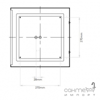 Светильник аварийный, автоматический Astro Lighting Mashiko 400 Square LED Emergency Selftest 1121072 Полированный Хром