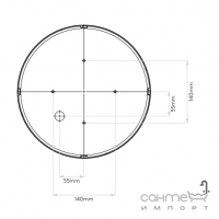 Светодиодный светильник для ванной Astro Lighting Mashiko Round 300 LED 1121041 Полированный Хром