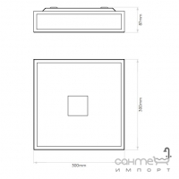 Стельовий світильник для ванної Astro Lighting Mashiko 300 Square 1121003