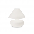 Настільна лампа Ideal Lux Aladino TL3 Bianco 137285 метал, білий, скло