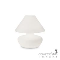 Настільна лампа Ideal Lux Aladino TL3 Bianco 137285 метал, білий, скло