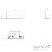 Настенный светильник-подсветка Astro Lighting Veneto 400 1136002 Гипс