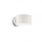 Настенный светильник бра Ideal Lux Anello 028361 современный, белый, хром, белый матовый, окисленное стекло, металл