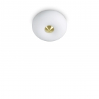 Світильник стельовий Ideal Lux Arizona 214498 модерн, білий, латунь, дута скло, метал