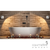 Змішувач для ванни із душовим гарнітуром Rea Sonata REA-B9510 Black/Rose gold матовий чорний/рожеве золото