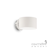 Настенный светильник бра Ideal Lux Anello 028361 современный, белый, хром, белый матовый, окисленное стекло, металл