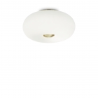 Светильник потолочный Ideal Lux Arizona 214511 модерн, белый, латунь, дутое стекло, металл