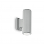 Настінний світильник Ideal Lux Base 129440 модерн, прозорий, сірий, скло, алюміній литий
