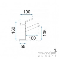 Смеситель для раковины Rea Lumi REA-B8025 Gun Grey черная сталь