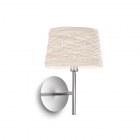 Настенный светильник Ideal Lux Basket 082493 модерн, белый, хром, огнестойкая бечевка, металл