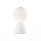 Настольная лампа Ideal Lux Birillo 000275 белый, хром, окисленное стекло, металл