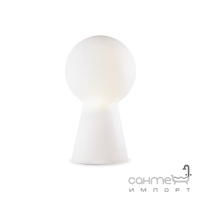 Настольная лампа Ideal Lux Birillo 000275 белый, хром, окисленное стекло, металл