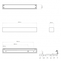 Настенный светильник-подсветка Astro Lighting Parma 625 LED 1187027 Гипс