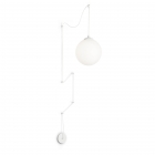 Люстра подвесная Ideal Lux Boa 160863 модерн, белый матовый, окисленное стекло, металл
