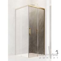 Ліва частина душової кабіни Radaway Idea Gold KDD 100 R 387062-09-01R профіль золото, прозоре скло