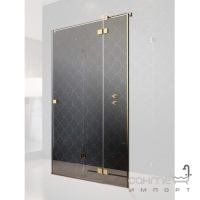 Двері для душової кабіни Radaway Essenza Pro Gold KDJ+S 80L 10097380-09-01L золото, прозоре скло, ліве