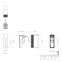 Вбудований світильник, сходове підсвічування Astro Lighting Borgo 55MV LED 3000К 1212049 Чорний Текстурований