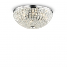 Светильник потолочный Ideal Lux Calypso 066424 модерн, хром, хрустальные подвески